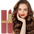 thumbnail image 4 of QunYou 5-color Chocolate Stick Lipstick Color Makeup Pearl Matt Not Easy To Fade Foggy Lipstick, 4 of 5