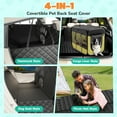 thumbnail image 3 of Dog Seat Cover-LAKWAR Non-slip Dog Car Hammocks with Seatbelt Dog Car Seat Cover Waterproof and Scratch-Resistant Dog Car Back Seat Protection, 3 of 9