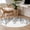 Black, variant on Round Area Rug 3 Ft, Eucalyptus Leaves Washable Non-Slip Circle Carpet for Living Room/Bedroom, Navy Blue Summer Botanical Weeping Low-Profile Small Floor Mats Collection Rugs for Indoor