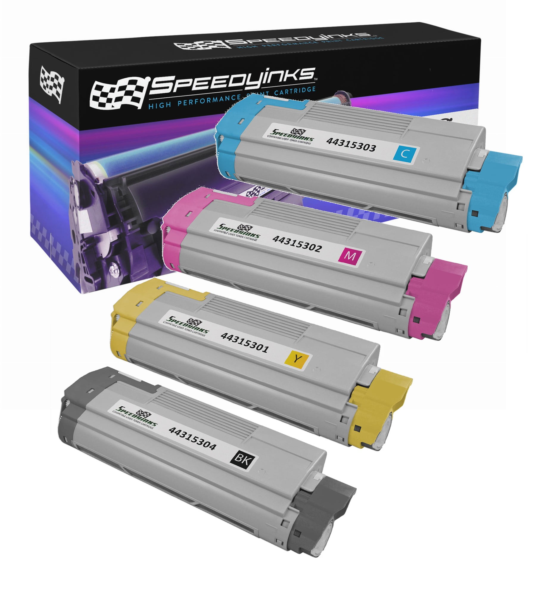 Magenta Toner Cartridge for Oki C610 C610N C610DN C610CDN C610DTN ...