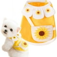 thumbnail image 2 of Dog Sunflower Shirts for Small Dogs Puppy Cat T-Shirts Lightweight Soft Cotton Summer Pet Vest Clothes Rabbit Doggie Tee Shirts Kitten Tank Tops Chihuahua Yorkshire Poodle, 2 of 8
