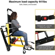 XUTUMM Powered Wheelchair, Stair Climbing Wheelchair, Mobile Stair Lifts for Seniors, Load Capacity 480lbs, Foldable