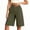 *Army Green, variant on VBVC Women's Cotton Linen High Waist Bermuda Shorts , Wide Leg Knee Length Shorts For Women,Ladies' Button Front Summer Shorts with Pockets,Army Green,S-3XL