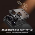 thumbnail image 4 of Poweltek Electroplating Matte Clear Back Case For iPhone 17, Shockproof Slim Anti-Frost Lens Protector Protective Cover, Silver, 4 of 7