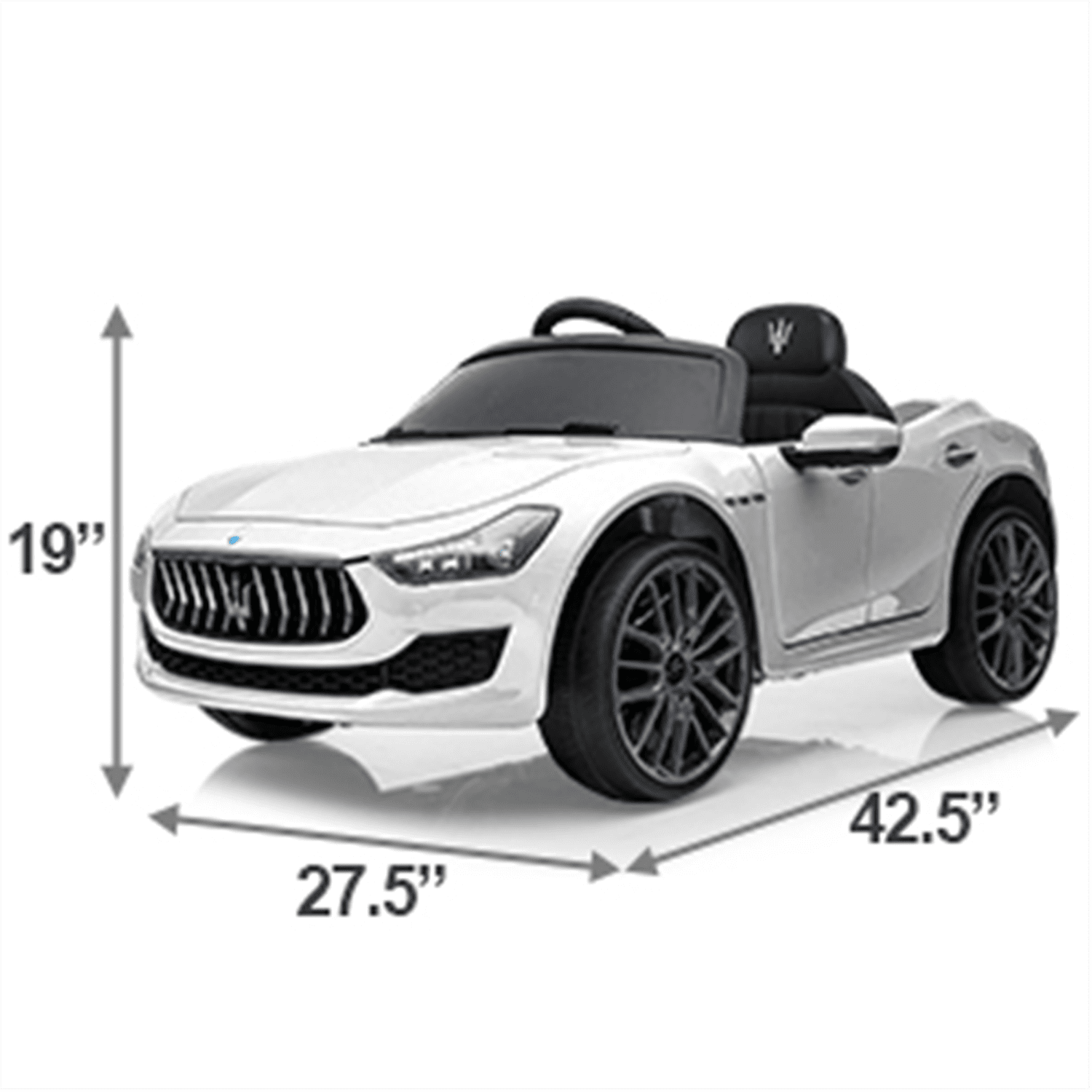 CIPACHO Licensed Maserati 12V Kids Car Toy with 2.4G Remote Control,Battery Powered Electric Ride On Cars Vehicle Double Doors, White CIPACHO Licensed Maserati 12V Kids Car Toy with 2.4G Remote Control,Battery Powered Electric Ride On Cars Vehicle Double Doors, White
