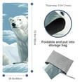 thumbnail image 4 of Polar Bear Yoga Towel with Storage Bag, 72.8"x26.8", Suitable for Yoga, Pilates, Fitness, Gym Towels, 4 of 6