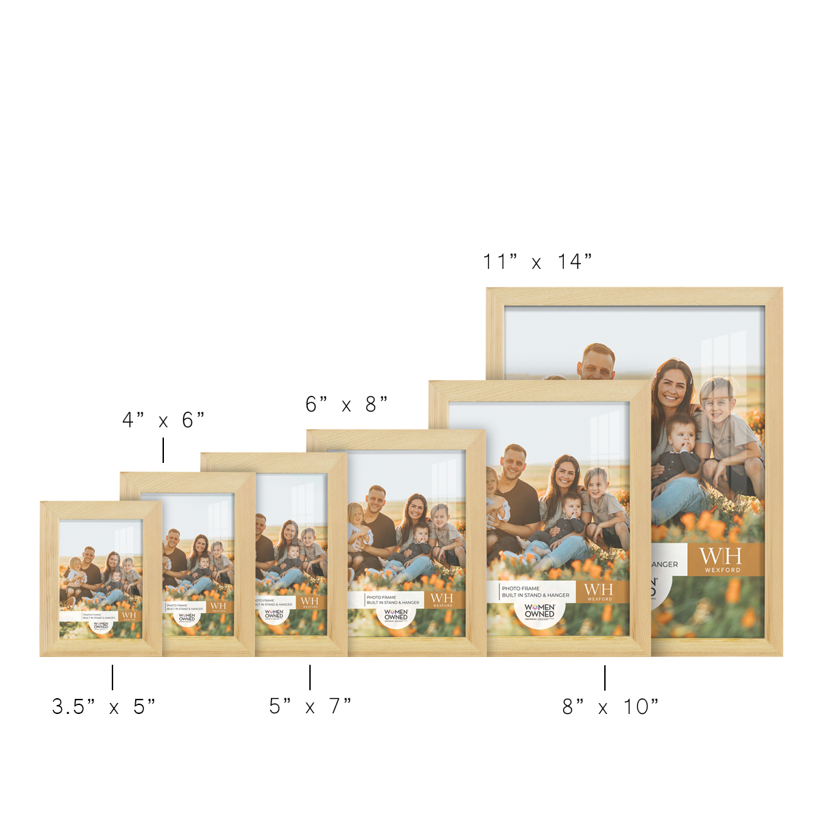 Woodgrain 11 in. x 14 in. Natural Wood Picture Frame