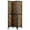 7#Brown, variant on Rustic Tobacco Folding Screen - 70" Tall 3-Panel Room Divider with Herringbone Pattern