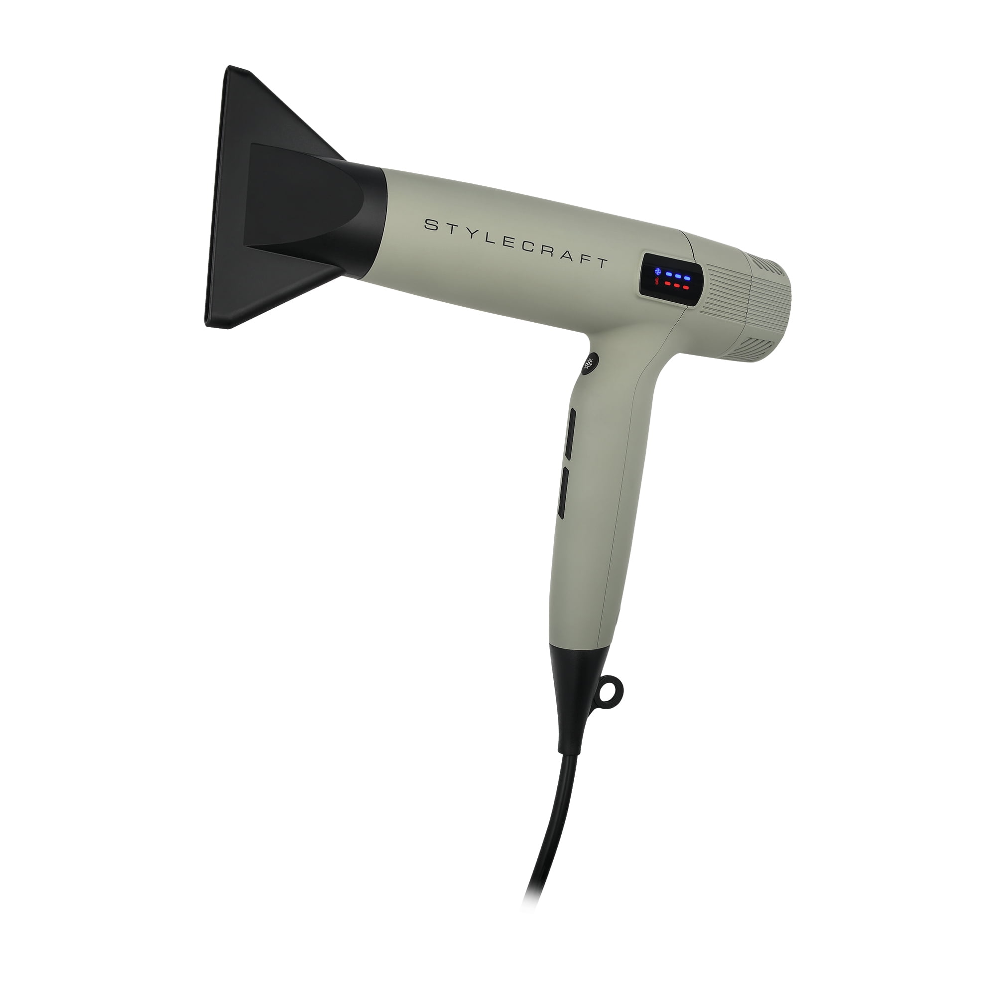 StyleCraft Sage Hair Dryer Professional Lightweight with 2 Concentrator Nozzles, 1 Diffuser