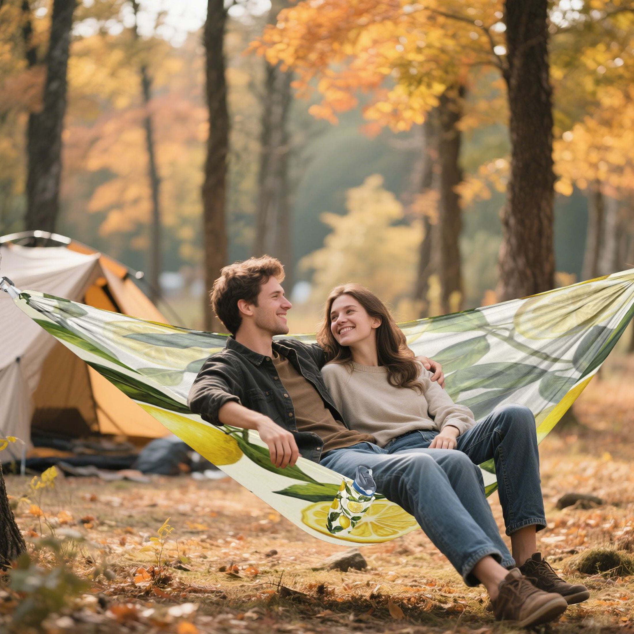 Hammock Camping Hammock Nylon Portable Hammock Travel Camping Hammock Lemon Yellow