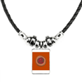 thumbnail image 1 of Chess Chinese Compete Cannon Text Necklace Jewelry Torque Leather Rope Pendant, 1 of 3