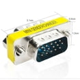 thumbnail image 4 of EGNMCR 15 Pin VGA SVGA HD15 Gender Changer Adapter Converter Male to Male cable, 4 of 5