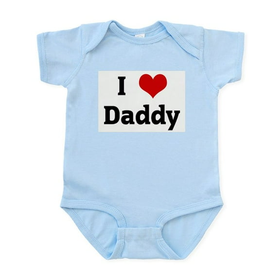CafePress - I Love Daddy Infant Bodysuit - Baby Light Bodysuit, Size Newborn - 24 Months