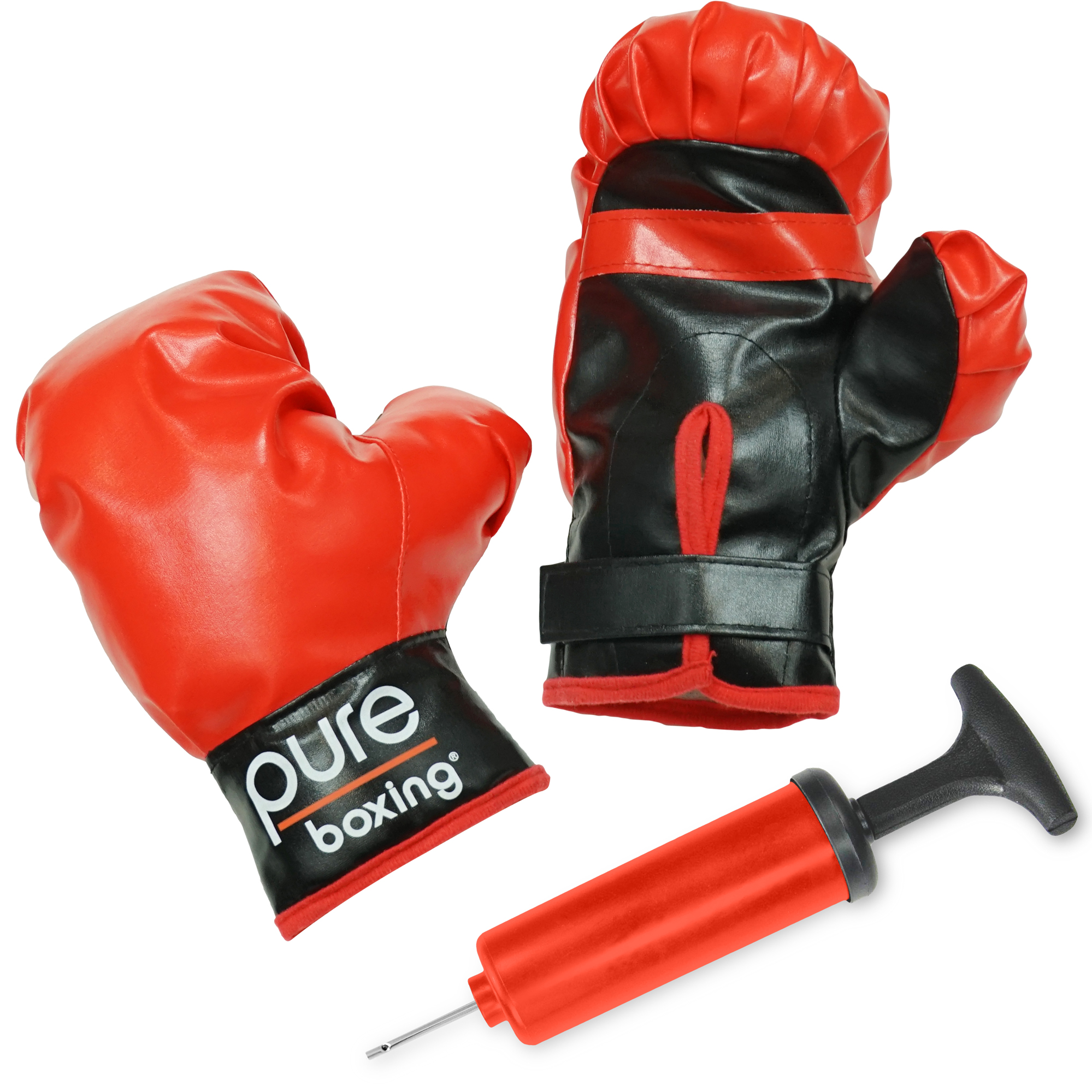 Pure Boxing Punch & Play Punching Bag for Kids, Red