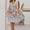 style#72, variant on Women's Summer Casual Dress Short Sleeve Casual V Neck Solid Polka Dot Print Lace Up Tie Dresses