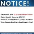 thumbnail image 3 of Detroit Axle - Front Brake Kit for 98-01 Subaru Impreza, 96-99 Legacy Replacement 1996 1997 1998 1999 2000 2001 Drilled & Slotted Brake Rotors Ceramic Brakes Pads, 3 of 9