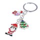 thumbnail image 4 of Llavero De Papá Noel De árbol De Navidad De Metal Plateado Y Baoblaze Llavero, 4 of 8