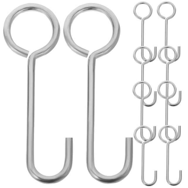 Stainless Steel Drain Removal Tool for Home Silver Lightweight Portable with Protective Case 20Pcs