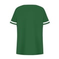 thumbnail image 5 of SROBPTY Womens T-Shirts Solid V Neck Short Sleeve Breathable Plus Size Casual Summer Tops for Everyday Wear, 5 of 5