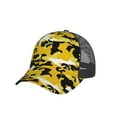 thumbnail image 5 of Yellow Camouflage Snapback Trucker Hats Baseball Caps Adjustable Mesh Back Ball Caps For Men Women, 5 of 5