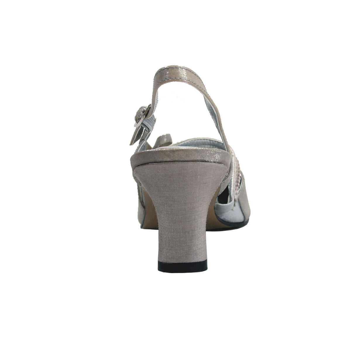FLORAL Britt Women's Wide Width Dress Slingback Pumps SILVER 11