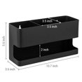 thumbnail image 4 of Organizador de herramientas para el cabello de metal negro moderno montado en la pared con 3 ranuras, soporte para accesorios de estilo de salón para secador de pelo, alisador y rizador, 4 of 7