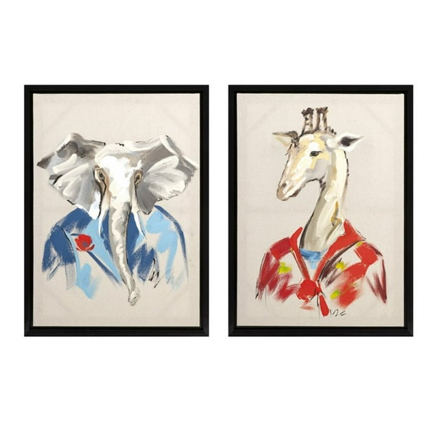 IMAX Corporation George et Charles 2 Peinture d'Œuvre sur Toile Ensemble