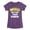 HEATHER PURPLE, variant on Instant Message - Softball: Better Than Baseball - Youth Girls Fitted Short Sleeve T-Shirt