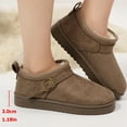thumbnail image 6 of CHICVOMEY Women's Waterproof Snow Ankle Booties Suede Winter Snow Boots with Faux Fur Lining for Outdoor Mini Boots, 6 of 10