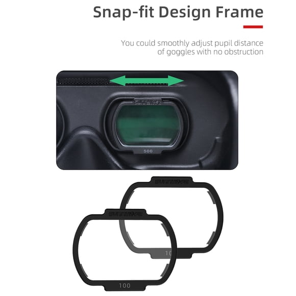 Gafas FPV Perfecl Lentes Correctivas De Dioptrías Gafas De Miopía Lentes Conjunto De Lentes Para Gafas Digitales FPV Accesorios V2 -1.0D