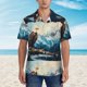 thumbnail image 2 of Fotbe Iceberg Bald Eagle Camisa Hawaiana para Hombre Unisex – Camisa Casual de Verano con Botones de Manga Corta de Algodón y Lino,X-Large, 2 of 7