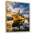 thumbnail image 2 of Designart "Of Contrasts Port Port painting I" Nautical & Beach Floater Framed Canvas Wall Art, 2 of 7