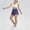 Purple, variant on Girls Butterfly Shorts Casual 2 in 1 Zipper Pockets Girls Athletic Shorts High Waisted Drawstring Soccer Short Pants