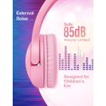 thumbnail image 6 of ONTA Kids Headphones with Cute LED Glowing Cat Ears,Foldable, Noise-Canceling and Adjustable Toddlers Headphones for Boys and Girls (Pink), 6 of 9