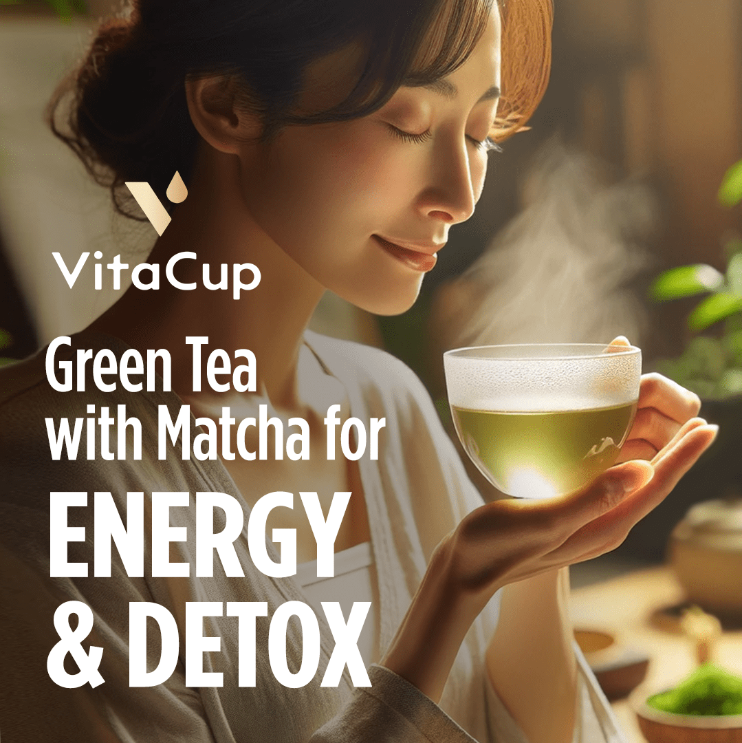 VitaCup Green Tea Pods for Single Serve Coffee Makers , 16 Ct