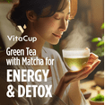 thumbnail image 3 of Vitacup Instant Green Tea Packets with Matcha & Moringa, 24 Count, 3 of 7