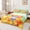 Orange 02, variant on Feelyou Cool Baseball Ice Cream Queen Sheets for Boys, Funny Sunglasses Bat Queen Sheet Sets, 4 Pieces, 1 Flat Sheet, 1 Fitted Sheet and 2 Pillowcases