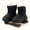 Black, variant on Winter Snow Boots for Girls Boys Teen Non-Slip Waterproof Outdoor Thicked Warm Velcro Boot Cozy Hiking Walking Shoes Black 9-10Years