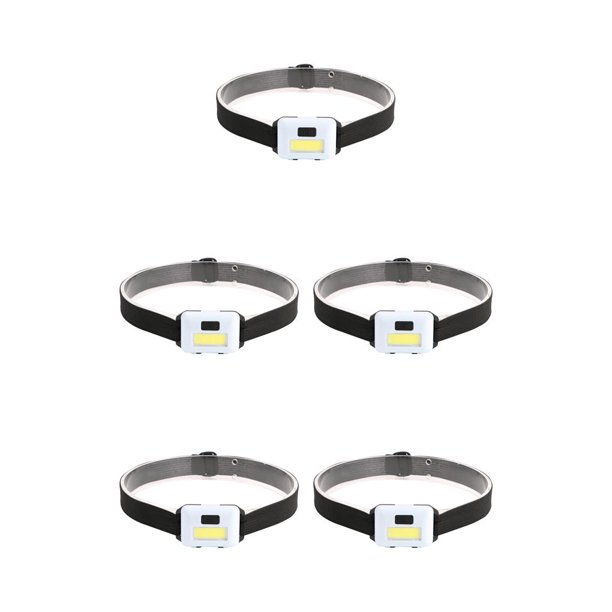 Sonducket Linterna frontal 3 modos Mini faros impermeables a prueba de lluvia Stripe Camping Supplies LED Headlamp 3W IPX4 Mini faros blancos Type2 NO2