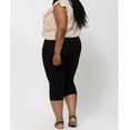 thumbnail image 2 of JUDY BLUE PLUS SIZE MID-RISE BLACK SKINNY CAPRI JEANS, 2 of 4