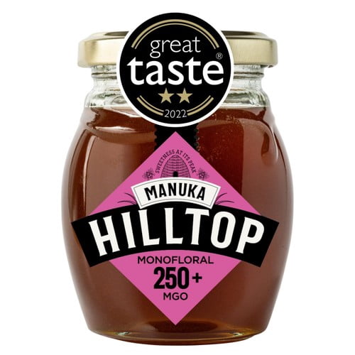 Hilltop Honey Manuka MGO250+ Honey 225g, British Import (Pack of 2)