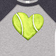 thumbnail image 4 of Inktastic Tennis Ball in Heart Boys or Girls Baby Bodysuit, 4 of 5