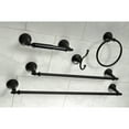 thumbnail image 2 of Kingston Brass Water Onyx 5-Piece Bathroom Wall Accessories Set, Black, 2 of 5