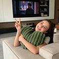 thumbnail image 2 of Deep Green Valentines Pillow,Heart Pillow Decorative Throw Pillows,Heart Shaped Soft Fluffy Faux Fur Cute Pillows for Valentine Anniversary Couch Bed Bedroom Room Home Decor Aesthetic,1PC,15.8"x13.8", 2 of 5