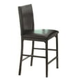thumbnail image 5 of Lexicon Tempe 5-Piece Metal Counter Height Dining Set in Black/Brown, 5 of 6