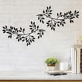 thumbnail image 3 of Metal Wall Decor Living Room - Metal Leaves Wall Decor Wall Art for Living Room Bedroom Kitchen Above Bed Wall Decor, 3 of 5