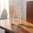 thumbnail image 4 of GOOHOCHY 2Pcs Human Figure Model for Artists and Children Beige 10 Inch, 4 of 8
