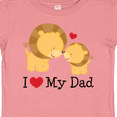thumbnail image 4 of Inktastic I Heart My Dad Lion and Cub Boys or Girls Baby T-Shirt, 4 of 5