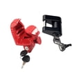 thumbnail image 3 of Luwecf Rv Trailer Hitch Lock Truck Tow Hitch Lock Practical Easy to Install Towing Hook Red Black, 3 of 9