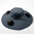 thumbnail image 5 of XIYON Solar Fan Hat, Hat With Fans Solar Power, Usb Charging Sun Hat With 3 Solar Fan For Men Women Outdoor Fishing Classics, 5 of 7